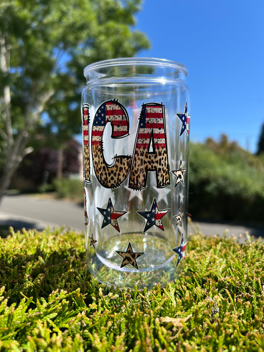 "AMERICA" with Bow - 16oz Tumbler