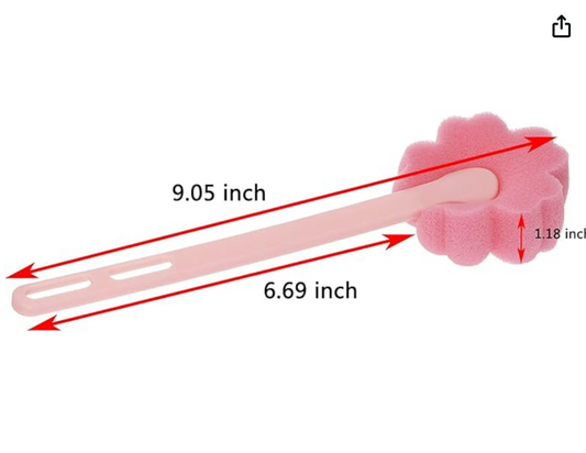 Pink Flower Sponge Wands