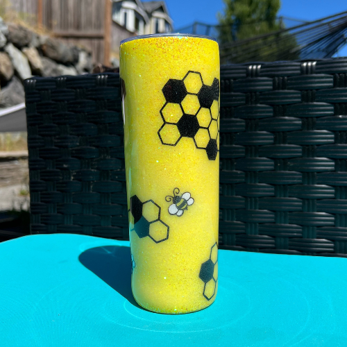 Buzzin’ with Sweetness – 20oz Epoxy Tumbler