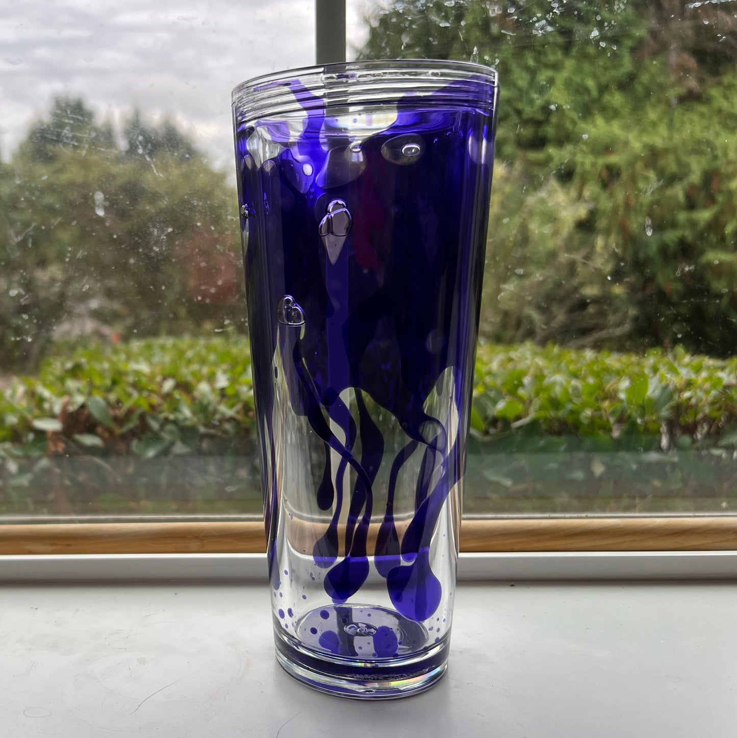 Amethyst Abyss [TRANSPARENT LAVA DRIP] - 24oz Tumbler