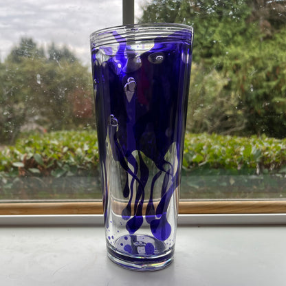 Amethyst Abyss [TRANSPARENT LAVA DRIP] - 24oz Tumbler