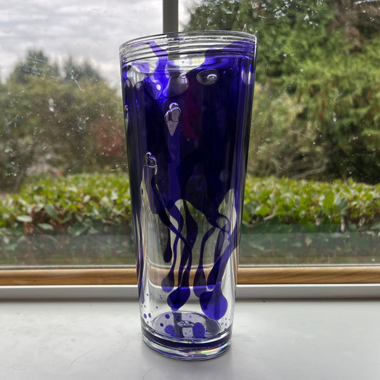Amethyst Abyss [TRANSPARENT LAVA DRIP] - 24oz Tumbler