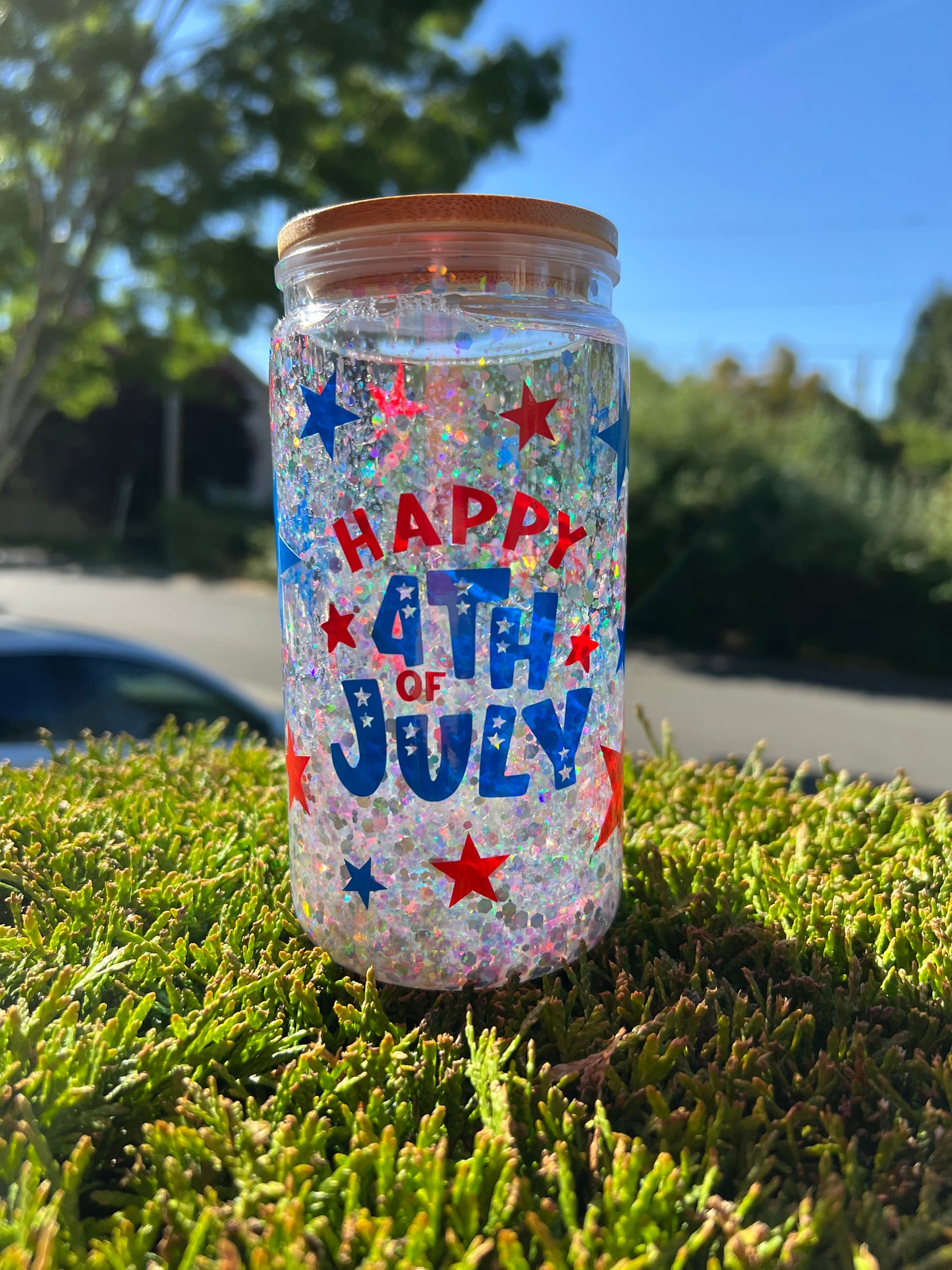 4th of July Stars - 16oz Tumbler