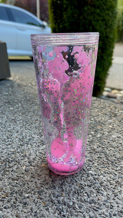 Bubblegum Glitter [LAVA GLOW] - 24oz Tumbler