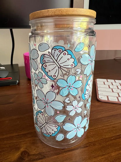 Butterflies & Flowers - 16oz Tumbler