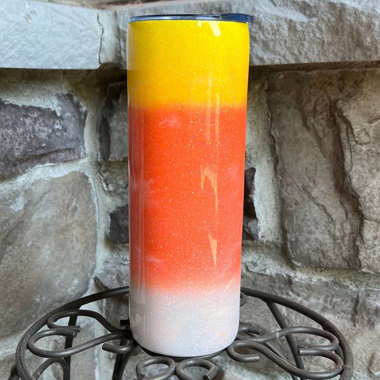 Candy Corn GLOW – 20oz Epoxy Tumbler