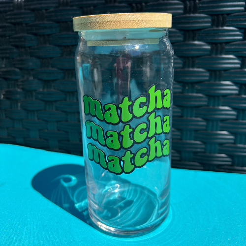 Matcha Matcha Matcha - 20oz Glass Tumbler