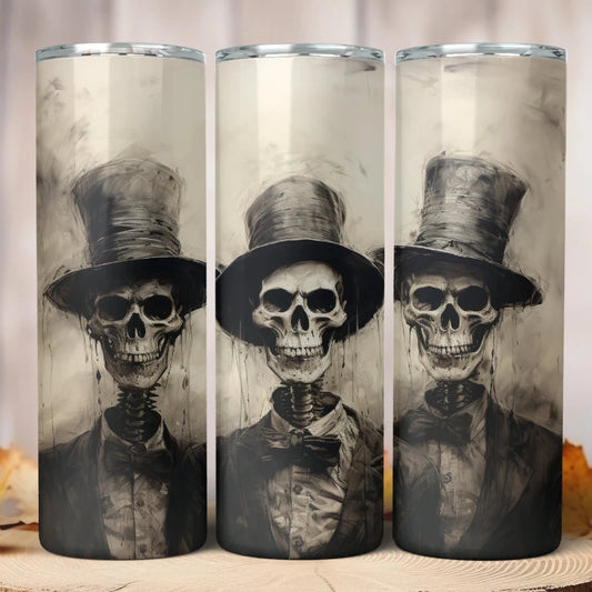 Skeleton Portrait - 20oz Stainless Steel Tumbler