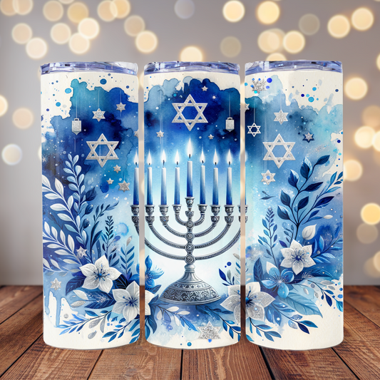 Hanukkah Menorah - 20oz Tumbler
