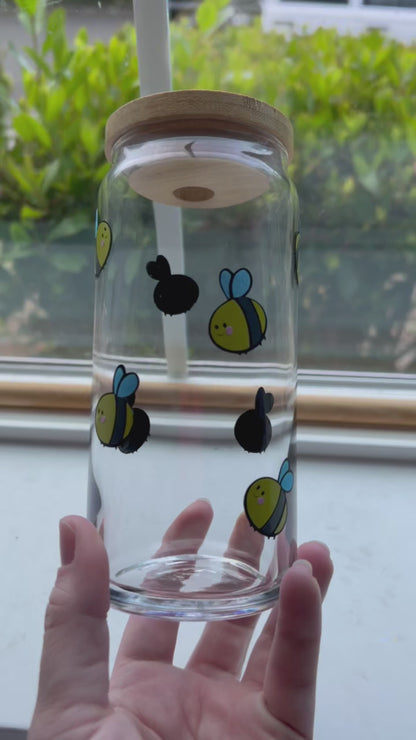 Chonk Bee - 20oz Glass Tumbler